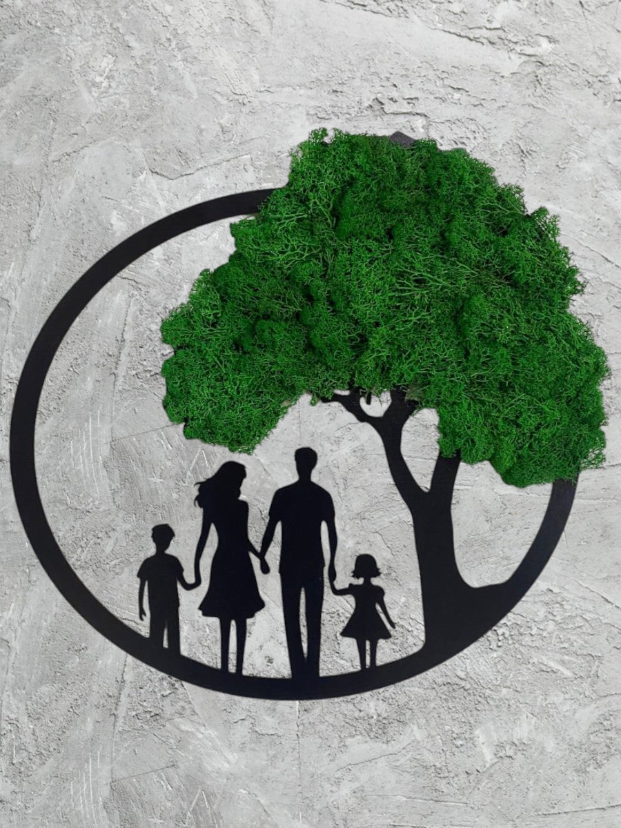 Панно из стабилизированного мха